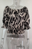 Sexy Solid Patchwork Off the Shoulder T-Shirts