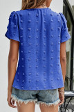 Sweet Elegant Solid Patchwork O Neck Tops