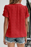 Sweet Elegant Solid Patchwork O Neck Tops