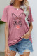 Casual Print Animal O Neck T-Shirts