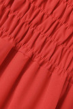Sexy Elegant Solid Frenulum Off the Shoulder A Line Dresses