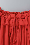Sexy Elegant Solid Frenulum Off the Shoulder A Line Dresses