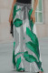 Casual Vacation Print Bandage Loose Wide Leg Full Print Bottoms