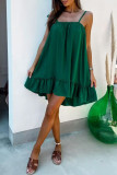 Casual Simplicity Solid Solid Color Square Collar Sling Dress Dresses