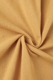 Casual Solid Solid Color O Neck A Line Dresses