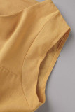 Casual Solid Solid Color O Neck A Line Dresses