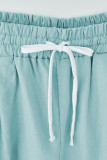 Plus Size Casual Solid Pocket Loose Straight Solid Color Bottoms