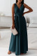 Celebrities Elegant Solid With Belt V Neck Evening Dress Dresses