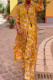 Casual College Print Patchwork Turndown Collar Three Quarter Two Pieces