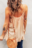 Sexy Casual Solid Flounce Fold O Neck Tops