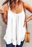 Sexy Casual Solid Flounce Fold O Neck Tops