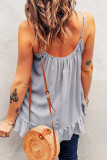 Sexy Casual Solid Flounce Fold O Neck Tops