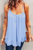 Sexy Casual Solid Flounce Fold O Neck Tops