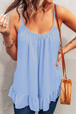 Sexy Casual Solid Flounce Fold O Neck Tops