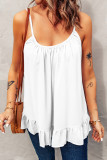 Sexy Casual Solid Flounce Fold O Neck Tops