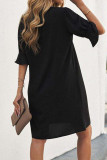 Bohemian College Floral Patchwork V Neck Printed Dress Dresses