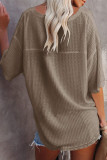 Casual Daily Solid Solid Color V Neck T-Shirts