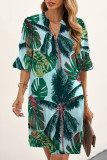 Bohemian College Floral Patchwork V Neck Printed Dress Dresses