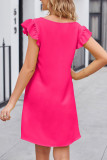 Casual Daily Solid Solid Color V Neck A Line Dresses