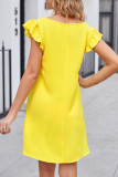Casual Daily Solid Solid Color V Neck A Line Dresses