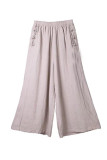 Plus Size Casual Simplicity Solid Pocket Loose Wide Leg Solid Color Bottoms