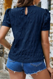Casual Simplicity Solid Solid Color O Neck T-Shirts