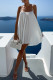 Sexy Vacation Solid Backless Square Collar Sling Dress Dresses
