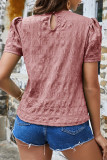Casual Simplicity Solid Solid Color O Neck T-Shirts