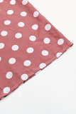 Casual Sweet Polka Dot Bandage Pocket Halter Loose Jumpsuits