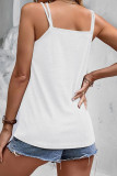 Sexy Daily Solid Backless V Neck Tops