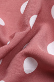Casual Sweet Polka Dot Bandage Pocket Halter Loose Jumpsuits