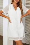 Sweet Elegant Solid V Neck A Line Dresses