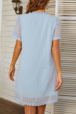 Sweet Elegant Solid V Neck A Line Dresses