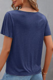 Daily Living Solid Solid Color V Neck T-Shirts