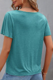 Daily Living Solid Solid Color V Neck T-Shirts