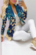 Casual Butterfly Print Patchwork Turn-back Collar Long Sleeve Two Pieces