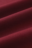 Sexy Solid Draw String Slit U Neck Sling Dress Dresses