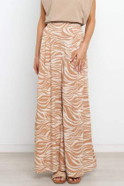 Casual Vacation Print Patchwork Loose High Waist Wide Leg Full Print Bottoms