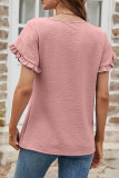 Casual Street Solid Solid Color O Neck T-Shirts
