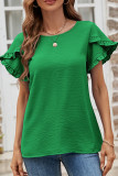 Casual Street Solid Solid Color O Neck T-Shirts