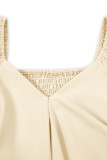 Celebrities Elegant Solid Bandage Flounce O Neck A Line Dresses