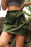Casual Simplicity Solid Frenulum Straight Type A Solid Color Bottoms