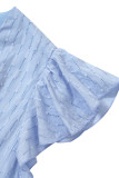 Sweet Elegant Solid V Neck A Line Short Sleeve Dress
