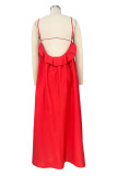 Casual Simplicity Solid Solid Color U Neck Sling Dress Dresses