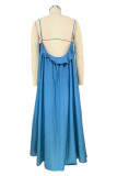 Casual Simplicity Solid Solid Color U Neck Sling Dress Dresses