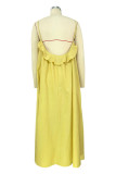 Casual Simplicity Solid Solid Color U Neck Sling Dress Dresses
