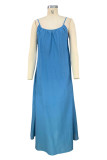 Casual Simplicity Solid Solid Color U Neck Sling Dress Dresses