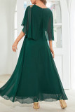 Elegant Simplicity Solid Solid Color U Neck Evening Dress Dresses