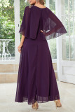 Elegant Simplicity Solid Solid Color U Neck Evening Dress Dresses