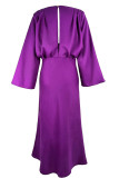 Elegant Solid Solid Color V Neck Bandage Dress Dresses